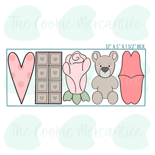 Classic Valentine's Day Stick Set  -  Cookie Cutter