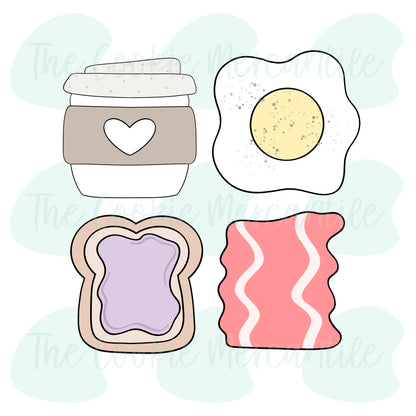 Breakfast Latte Set [I love you a brunch]- Cookie Cutters