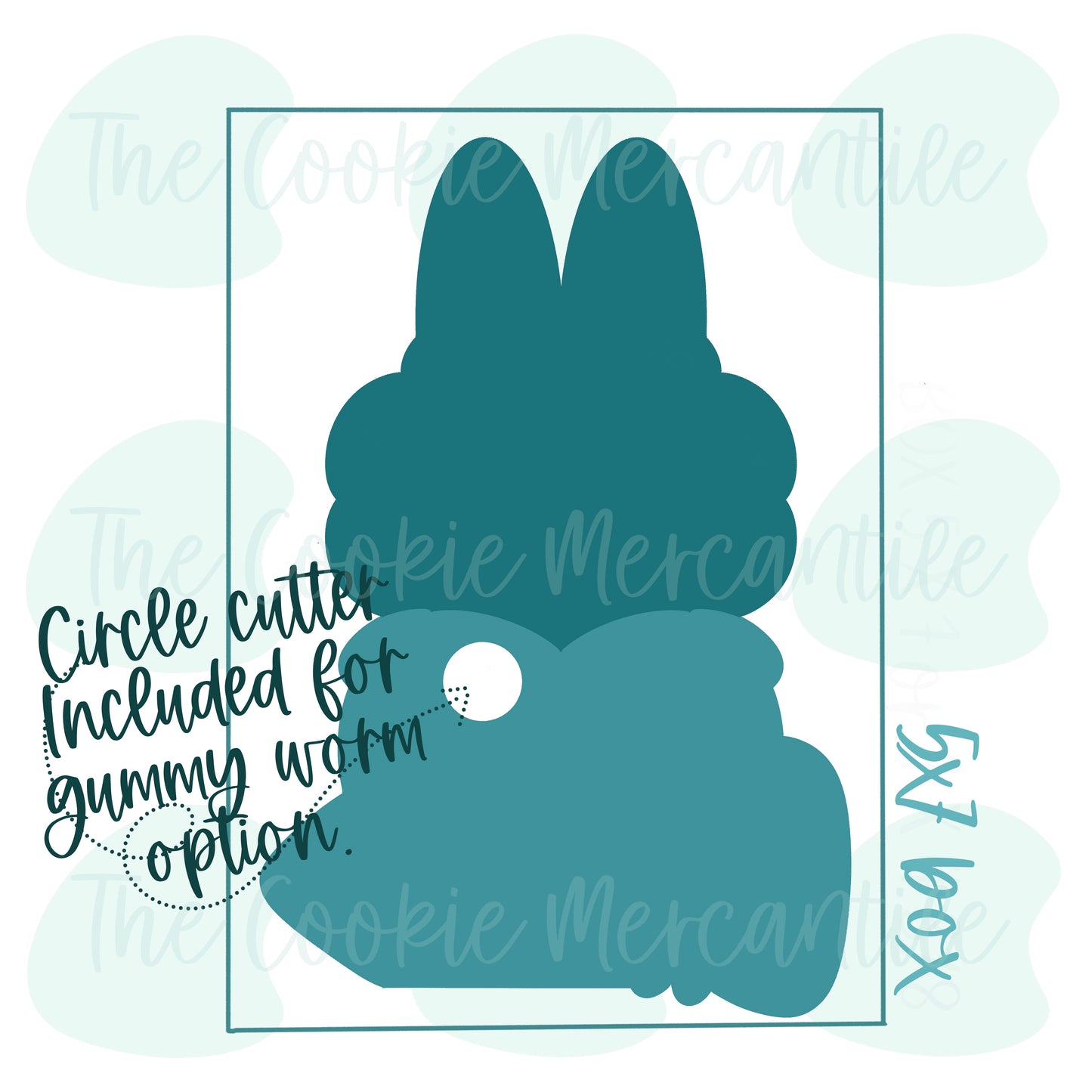 Fluffy Monster Apple/Heart Pencil 2-Piece - Cookie Cutter