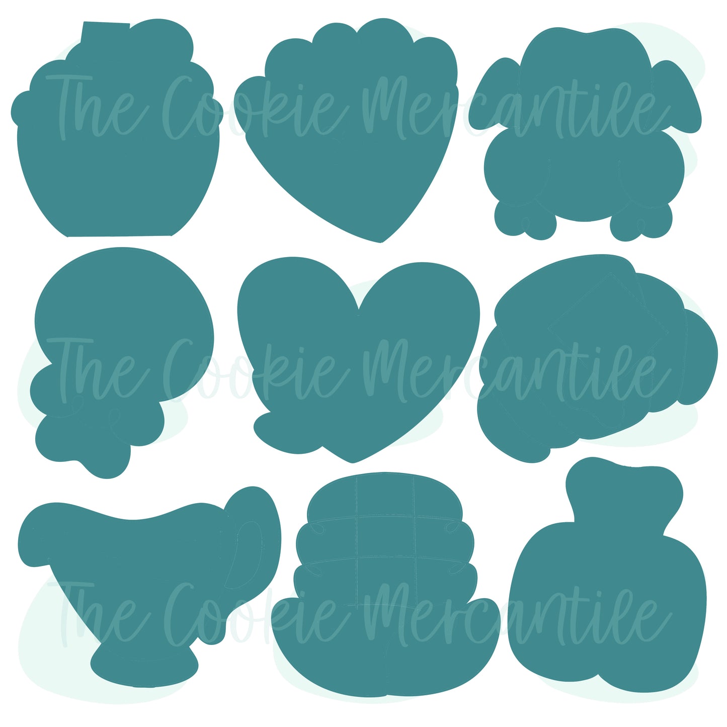 Thanksgiving Dinner 9 Piece Set - Cookie Cutters