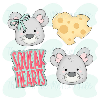 Squeak Hearts Set - Cookie Cutter