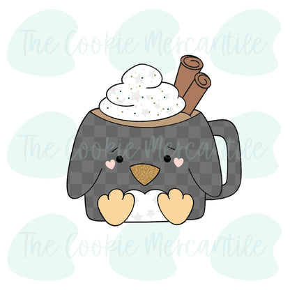 Penguin Winter Mug  - Cookie Cutter