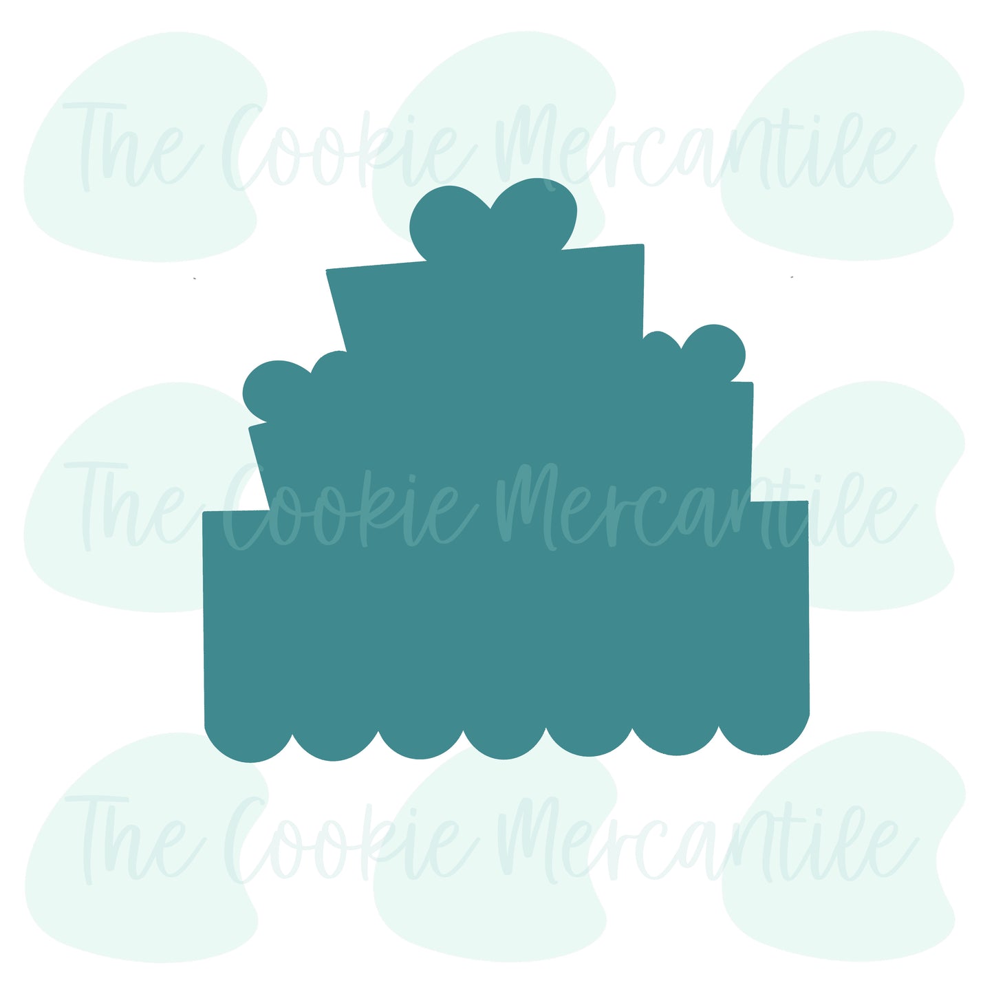 Present Scallop Plaque - Cookie Cutter