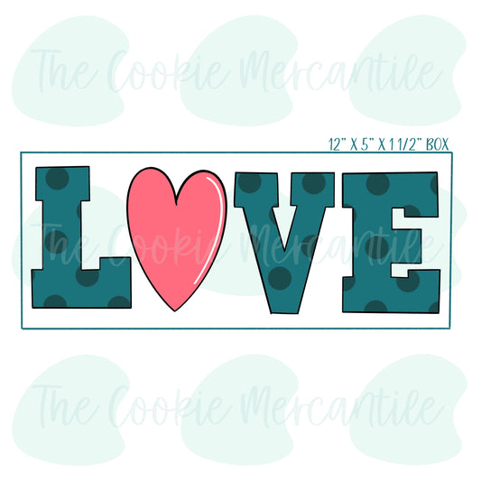 LOVE Stick Set  -  Cookie Cutter