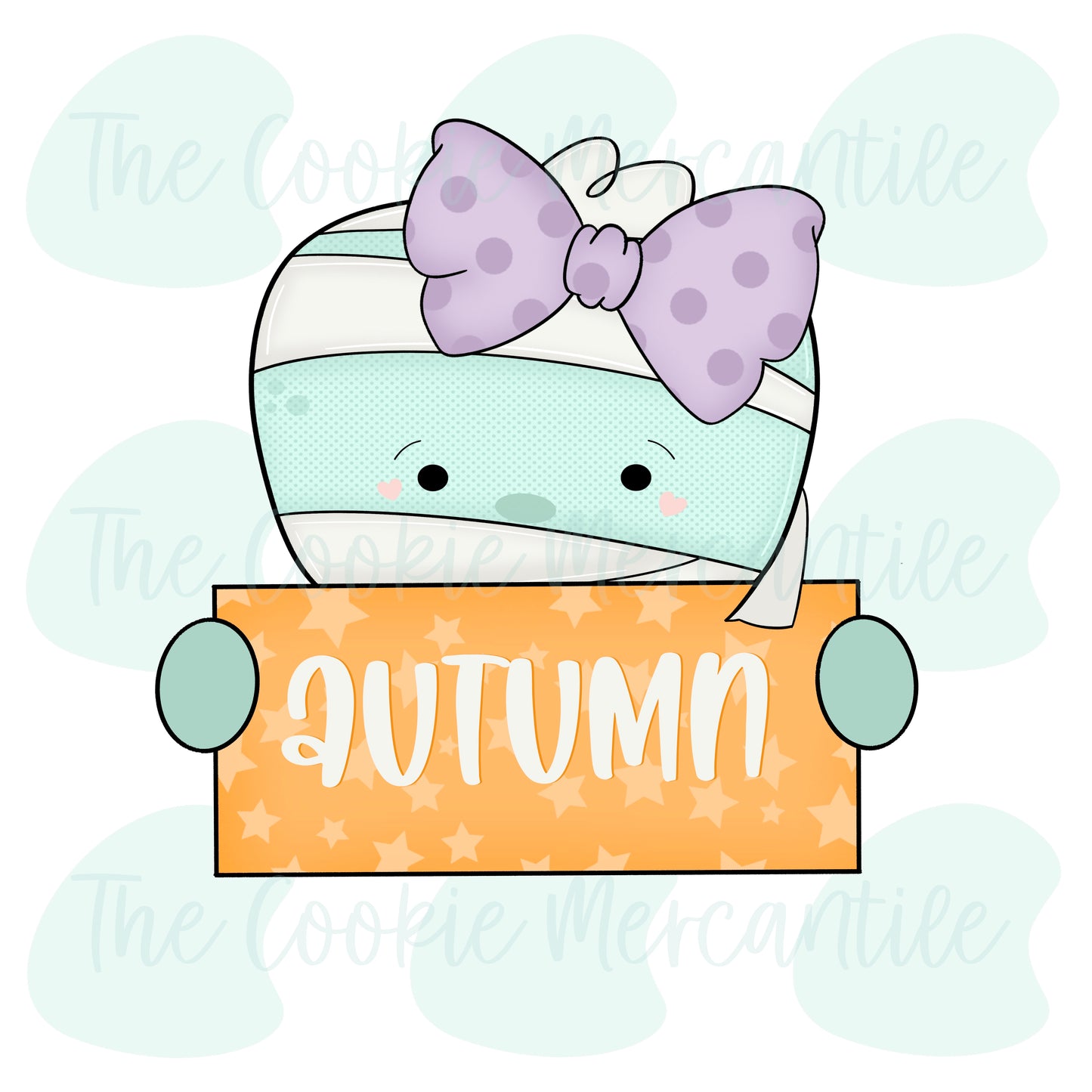 Girly Mummy Name Plaque - Cookie Cutter