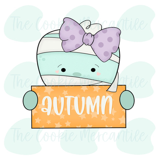 Girly Mummy Name Plaque - Cookie Cutter