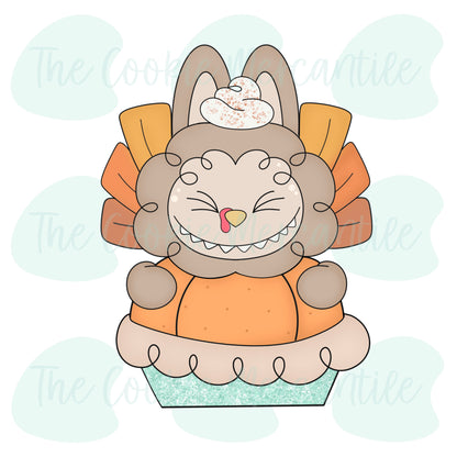 Fluffy Monster Turkey Pie 2-Piece - Cookie Cutter