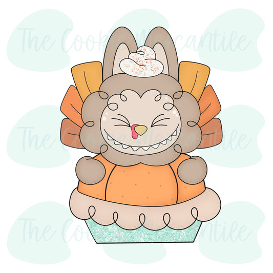 Fluffy Monster Turkey Pie 2-Piece - Cookie Cutter