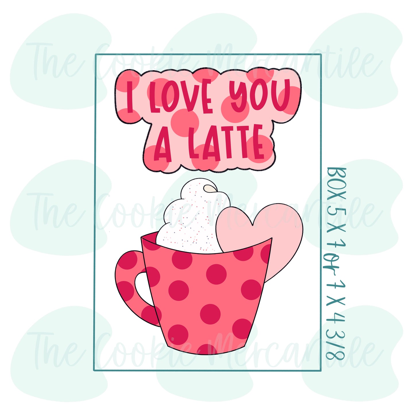 I Love You A latte Set - Cookie Cutter