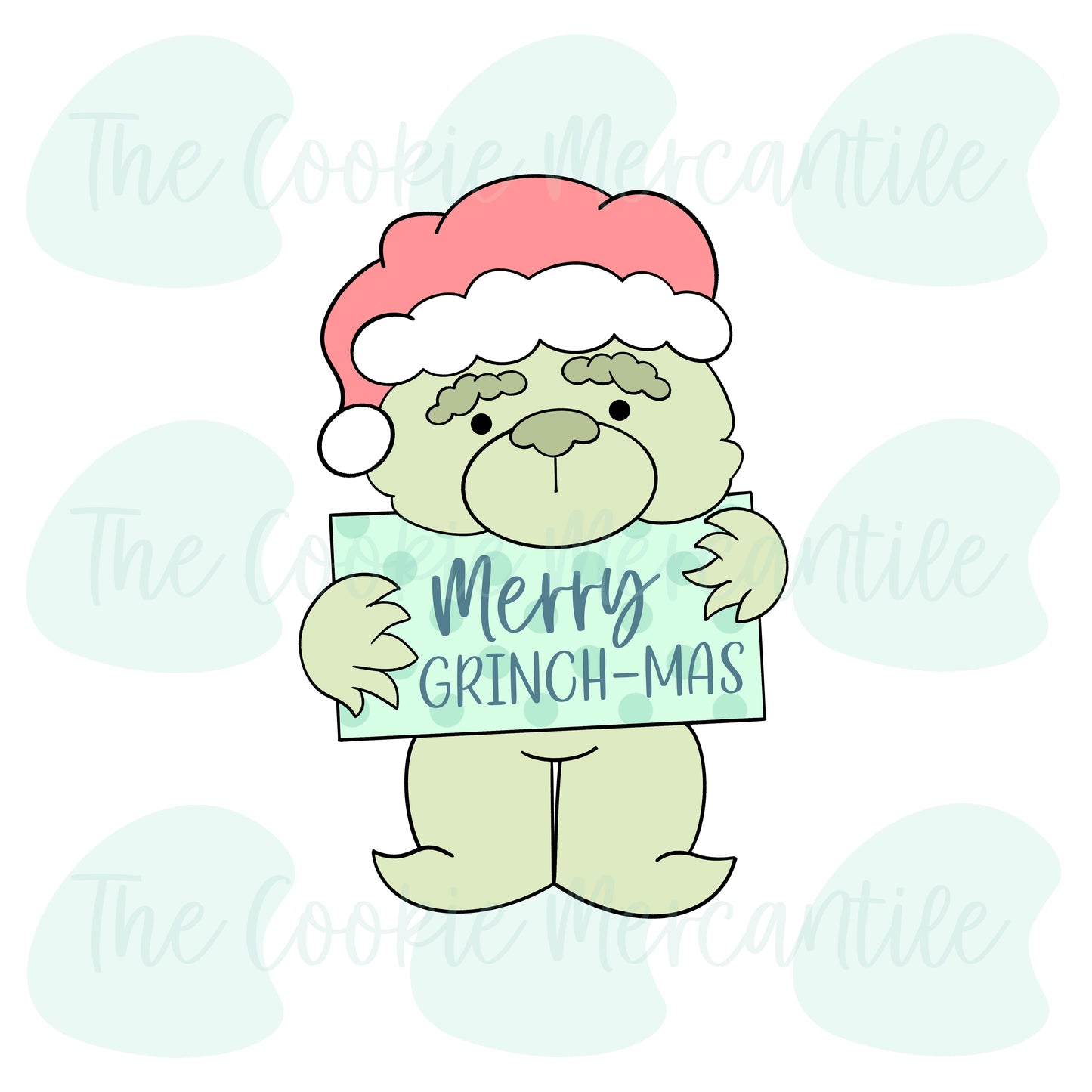 Grinchy Bear 3 Piece Set - Cookie Cutter