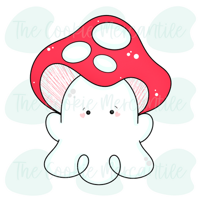 Mushroom Ghost - Cookie Cutter