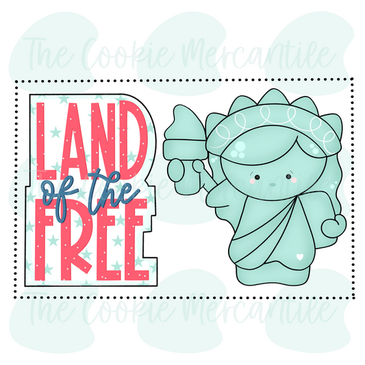 Land of the Free 2 Piece Set - Cookie Cutter