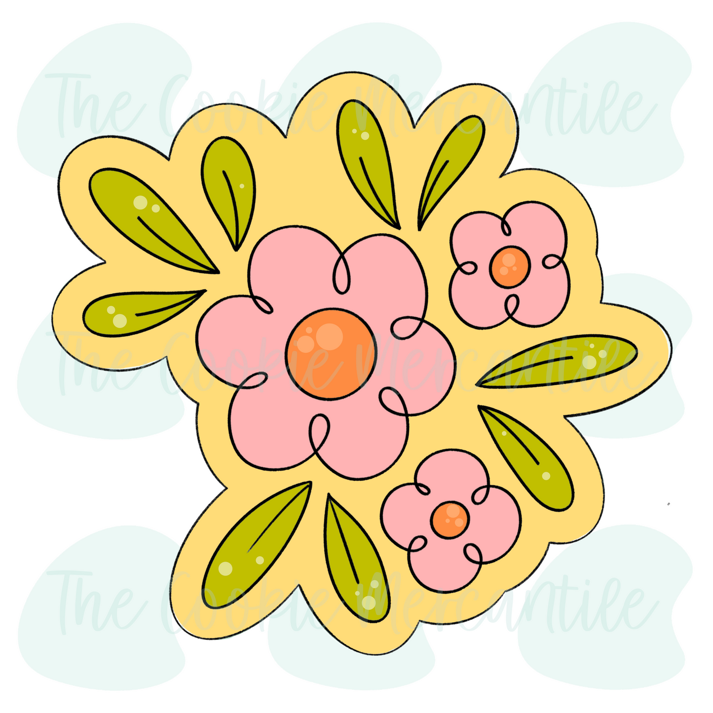 Floral Plaque 2026 - Cookie Cutter