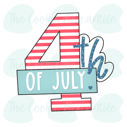 4th of July Plaque - Cookie Cutter