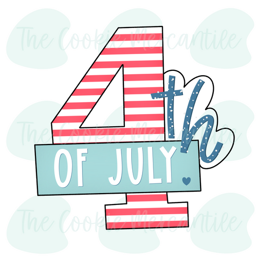 4th of July Plaque - Cookie Cutter