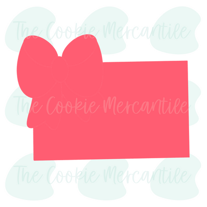 Flag W/ Bow - Cookie Cutter