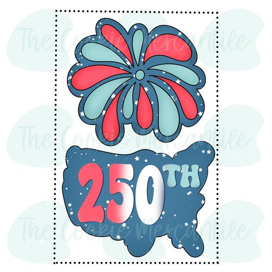 Firework & USA 2 Piece Set - Cookie Cutter