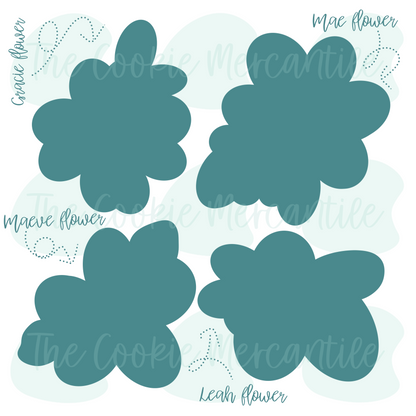 Whimsy Flower Set 2026 - Cookie Cutters