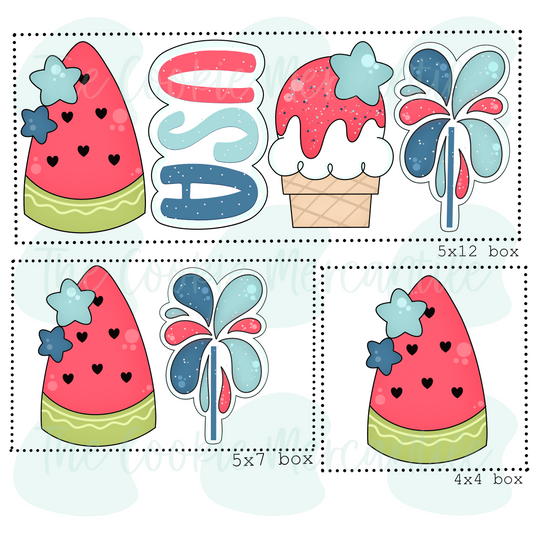 4th of July Stick Set - Cookie Cutters