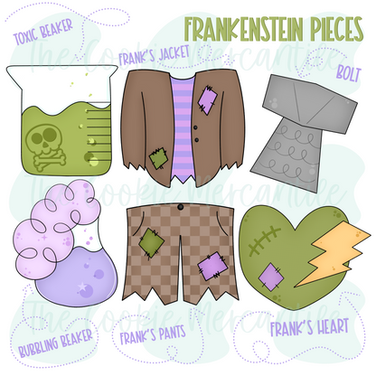 Frankenstien Pieces- Cookie Cutter
