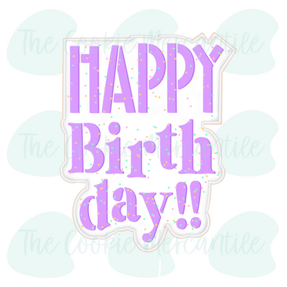 Happy Birthday Cake 2 Piece Set 2026 - Cookie Cutter