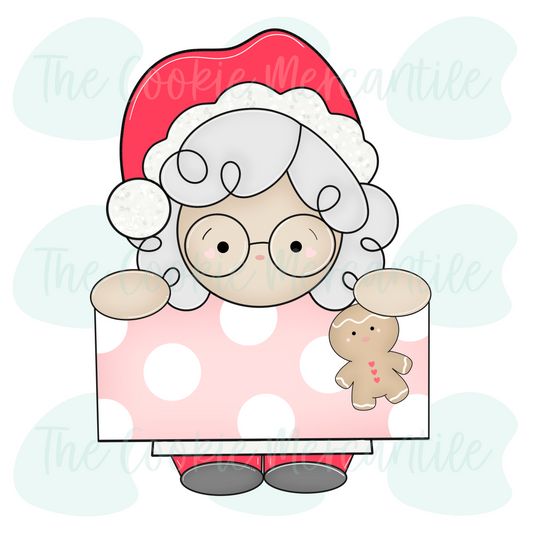 Mrs. Claus Plaque W/Feet 2025 - Cookie Cutter