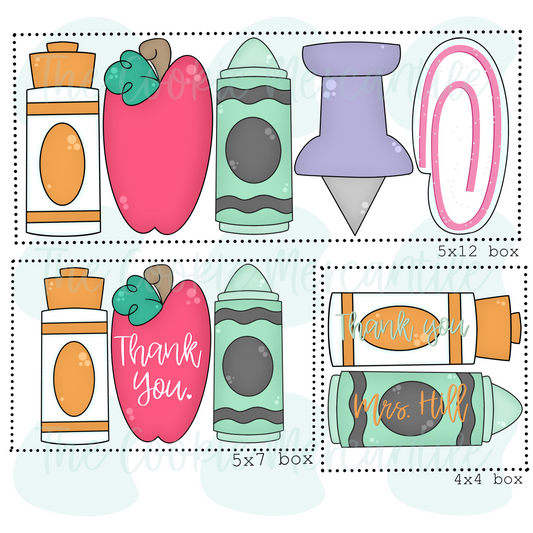 School Stick Set 2025 - Cookie Cutters