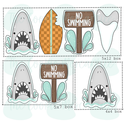 Shark Week Stick Set - Cookie Cutters