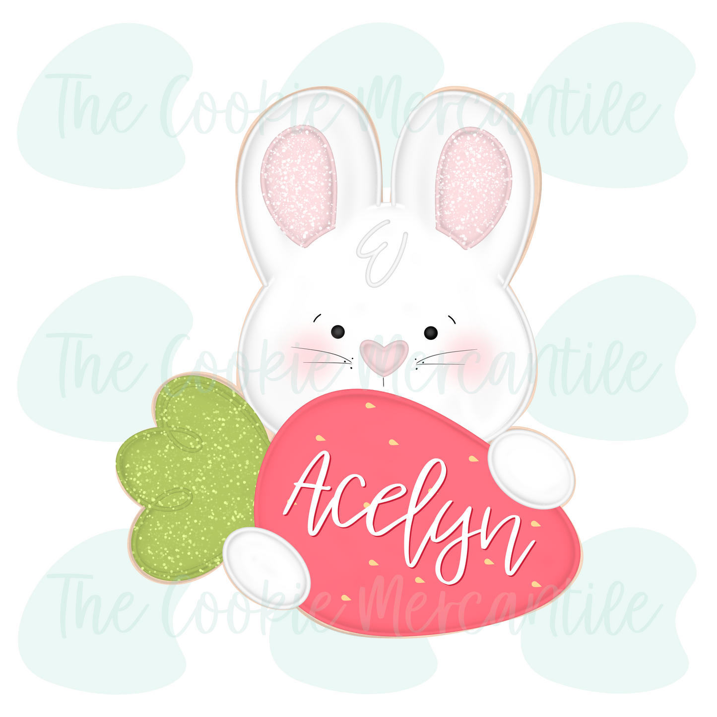 Bunny Strawberry plaque 2026  - Cookie Cutter