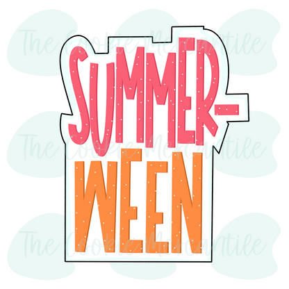 SummerWeen Plaque - Cookie Cutter