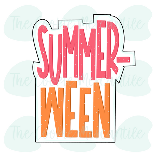 SummerWeen Plaque - Cookie Cutter