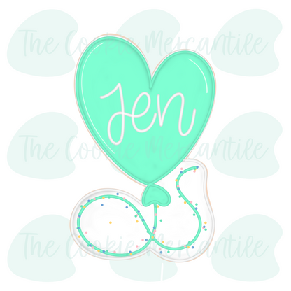 Happy Birthday Heart Balloon 2 Piece Set 2026 - Cookie Cutter