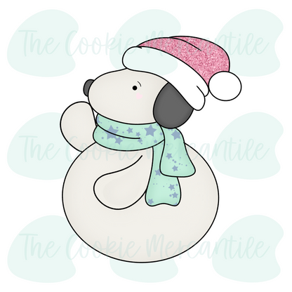 Snoopy Snowman - Cookie Cutter