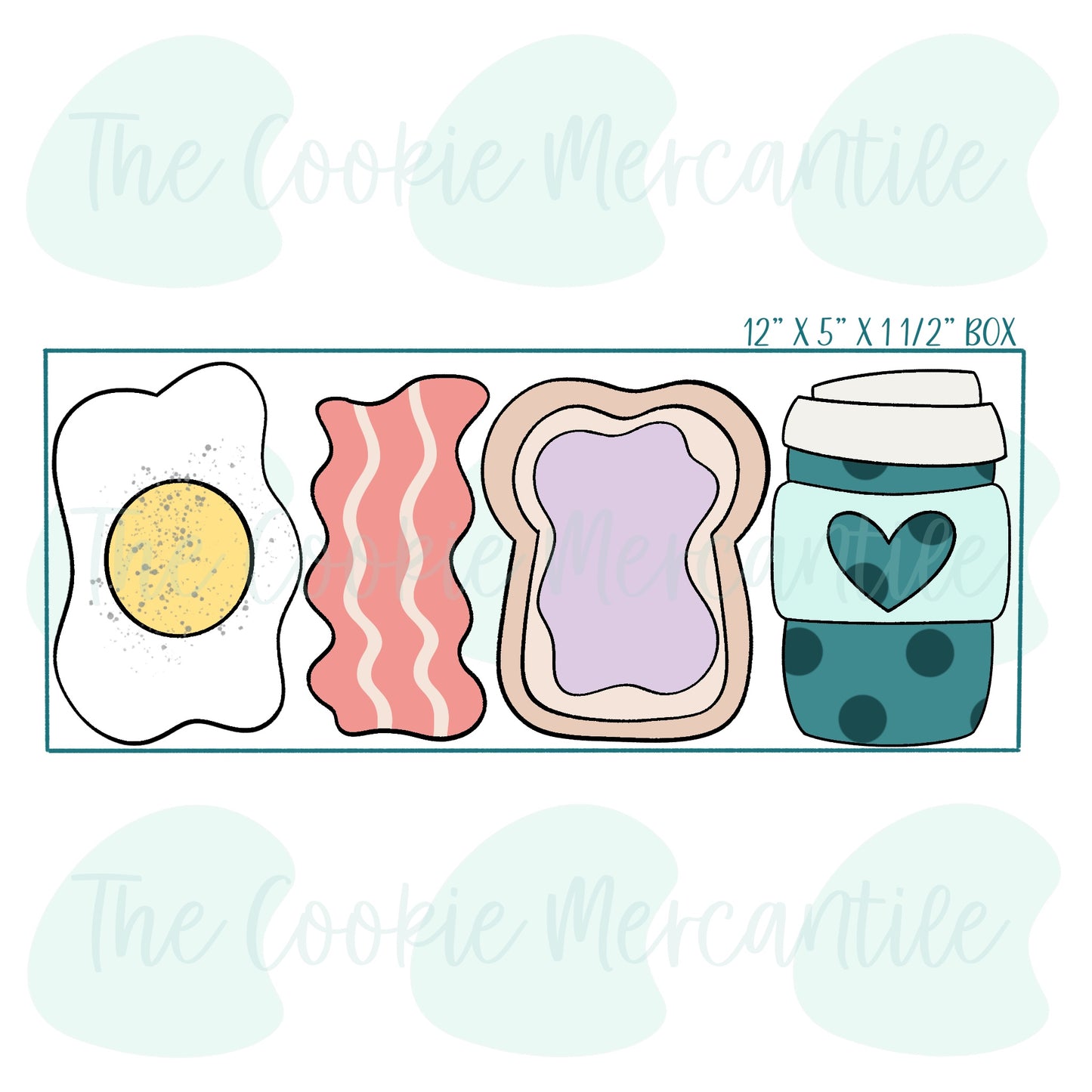 Breakfast [latte cup] Stick Set  -  Cookie Cutter