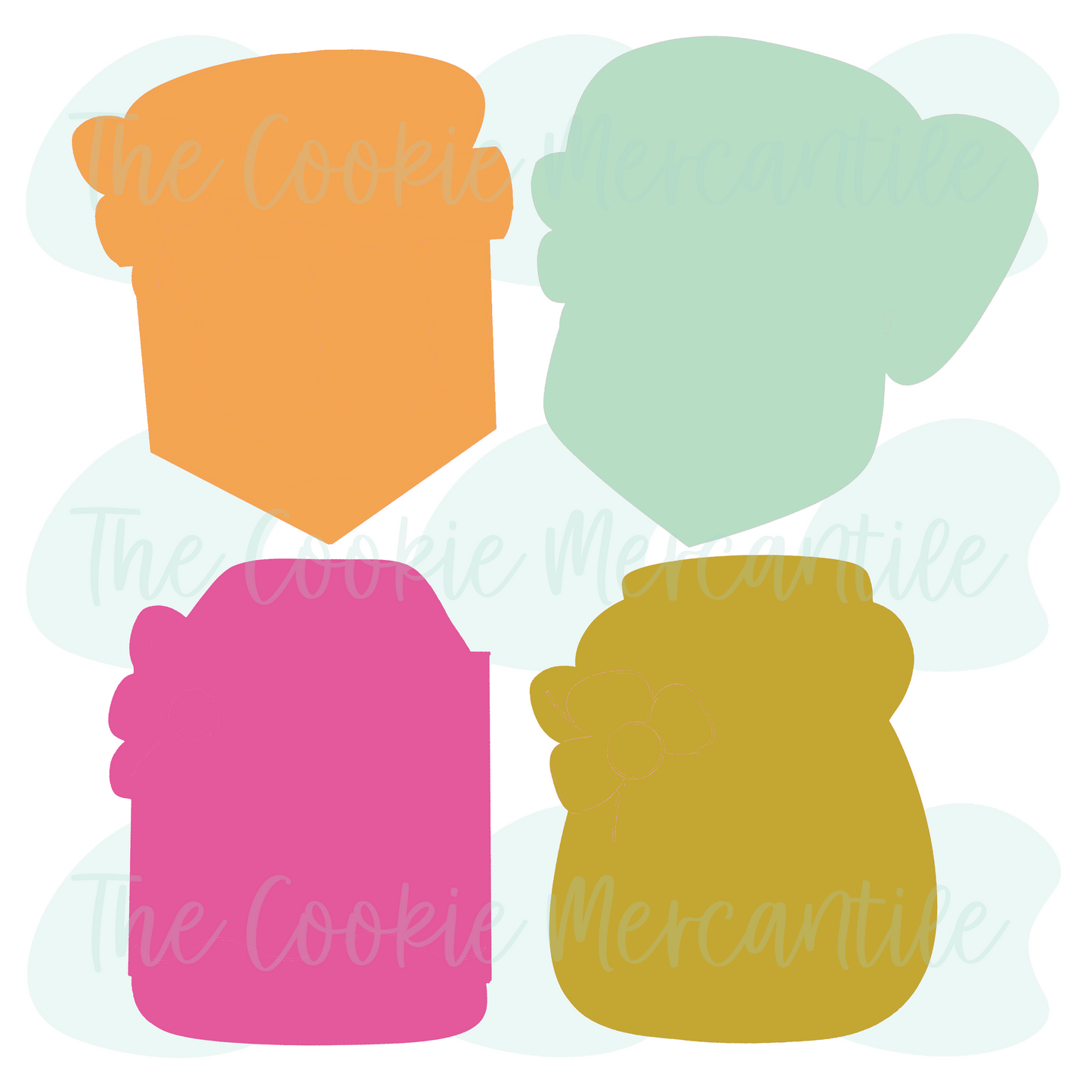 Floral Chubby Writing Set - Cookie Cutters
