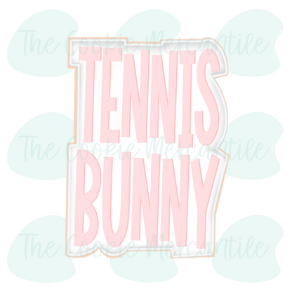 Tennis Bunny 2 Piece Set - Cookie Cutter