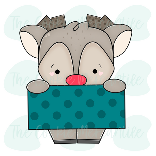 Reindeer Plaque W/Feet 2025 - Cookie Cutter