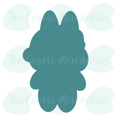 Santa Fluffy Monster - Cookie Cutter