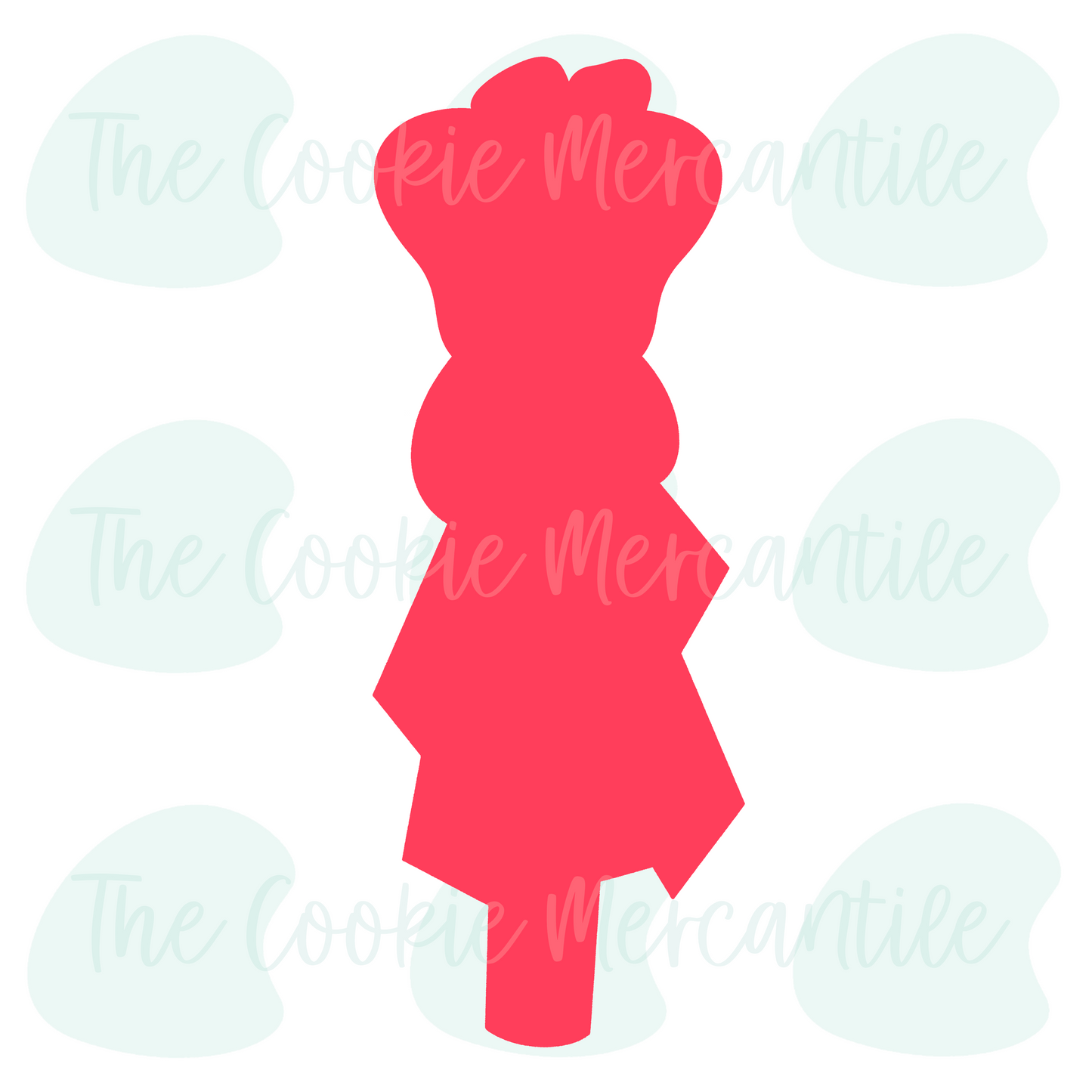 Skinny Apple Cookie Pop Stick 6 Inch - Cookie Cutter