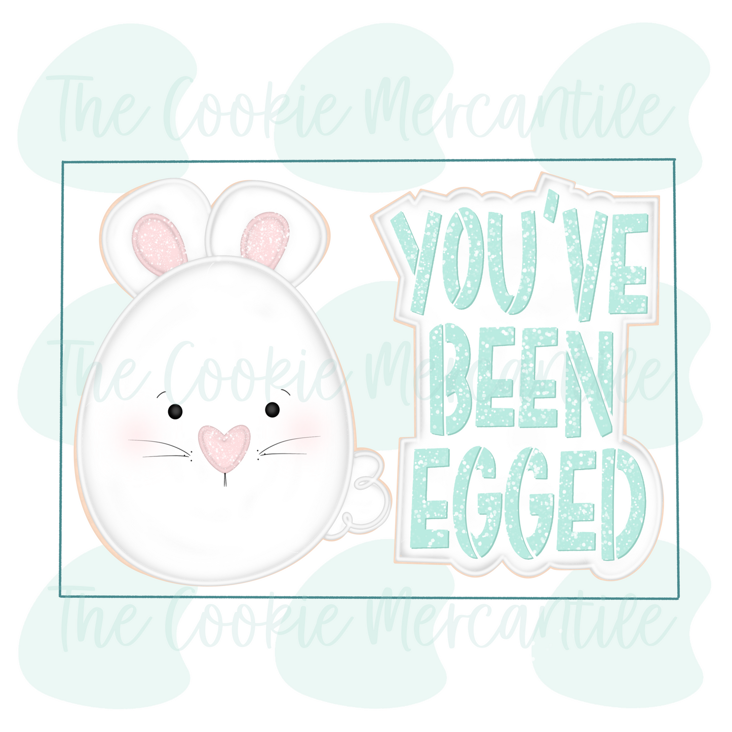 Bunny - You've been egged 2 Piece Set - Cookie Cutter