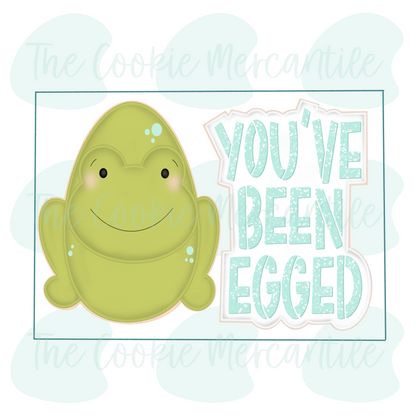 Frog - You've been egged 2 Piece Set - Cookie Cutter