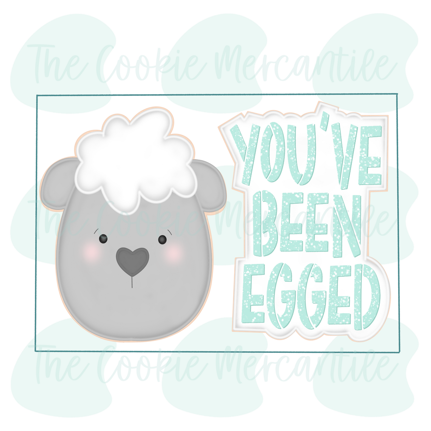 Lamb - You've been egged 2 Piece Set - Cookie Cutter