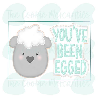 Lamb - You've been egged 2 Piece Set - Cookie Cutter