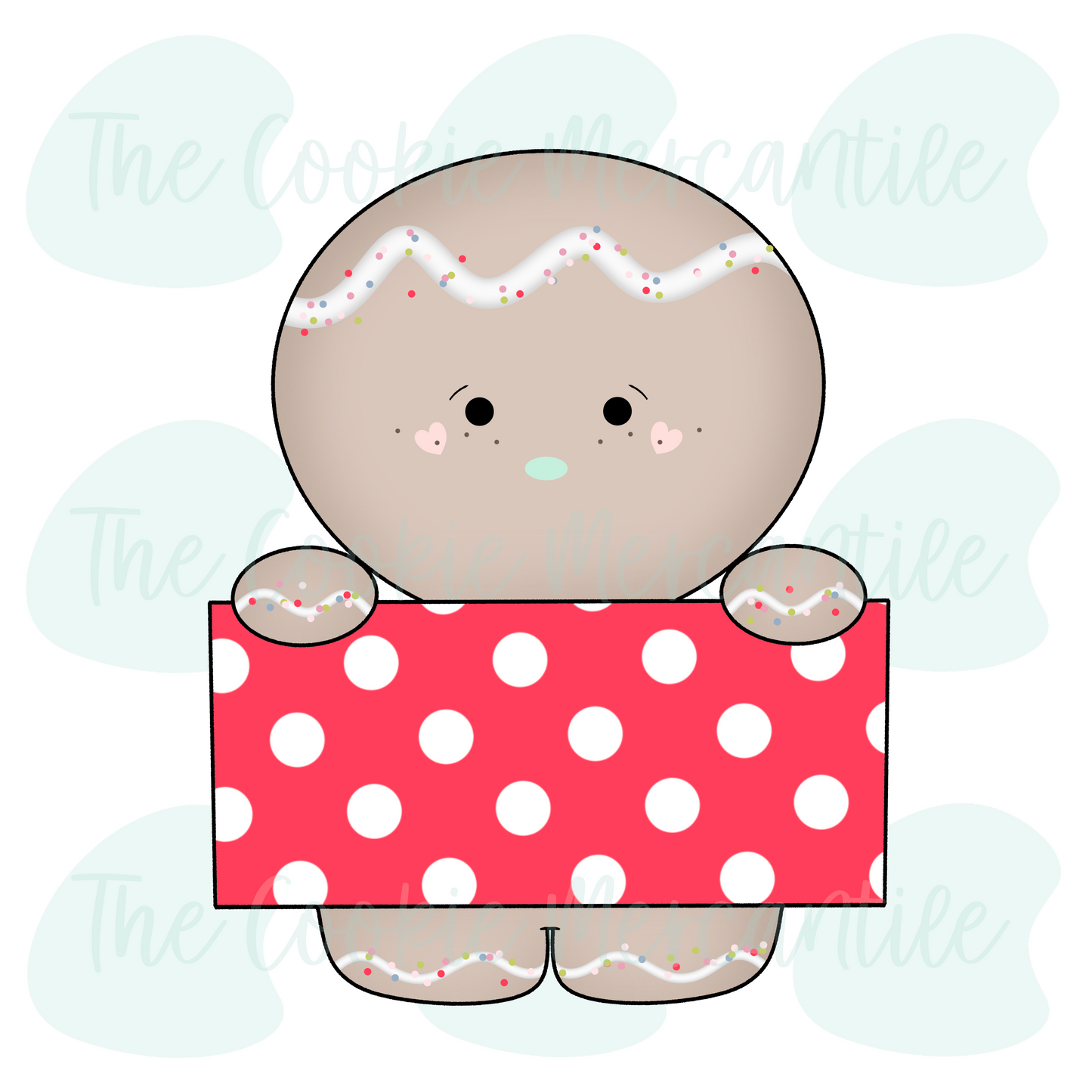 Gingerbread Plaque W/Feet 2025 - Cookie Cutter