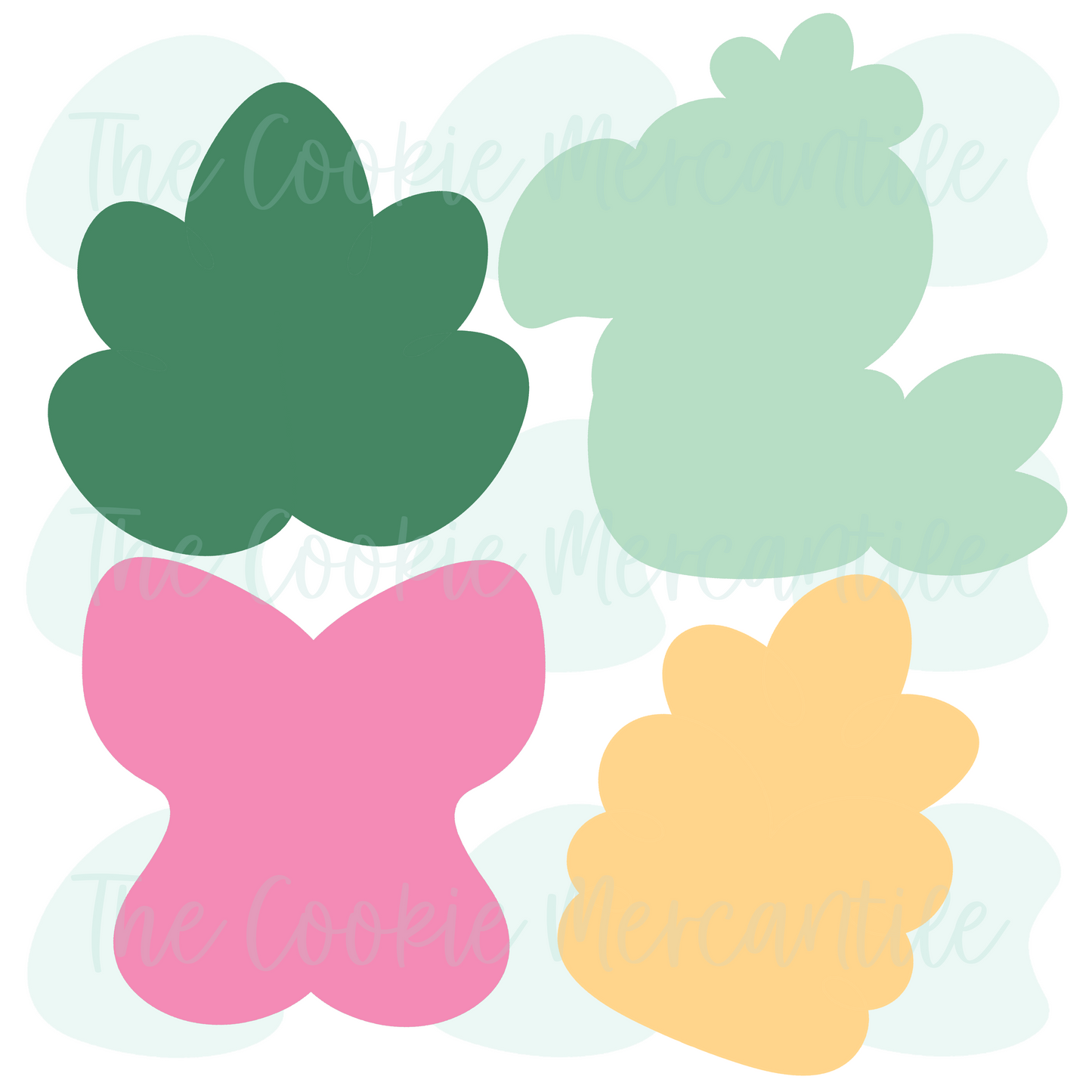 Tropical Tiki Set - Cookie Cutters
