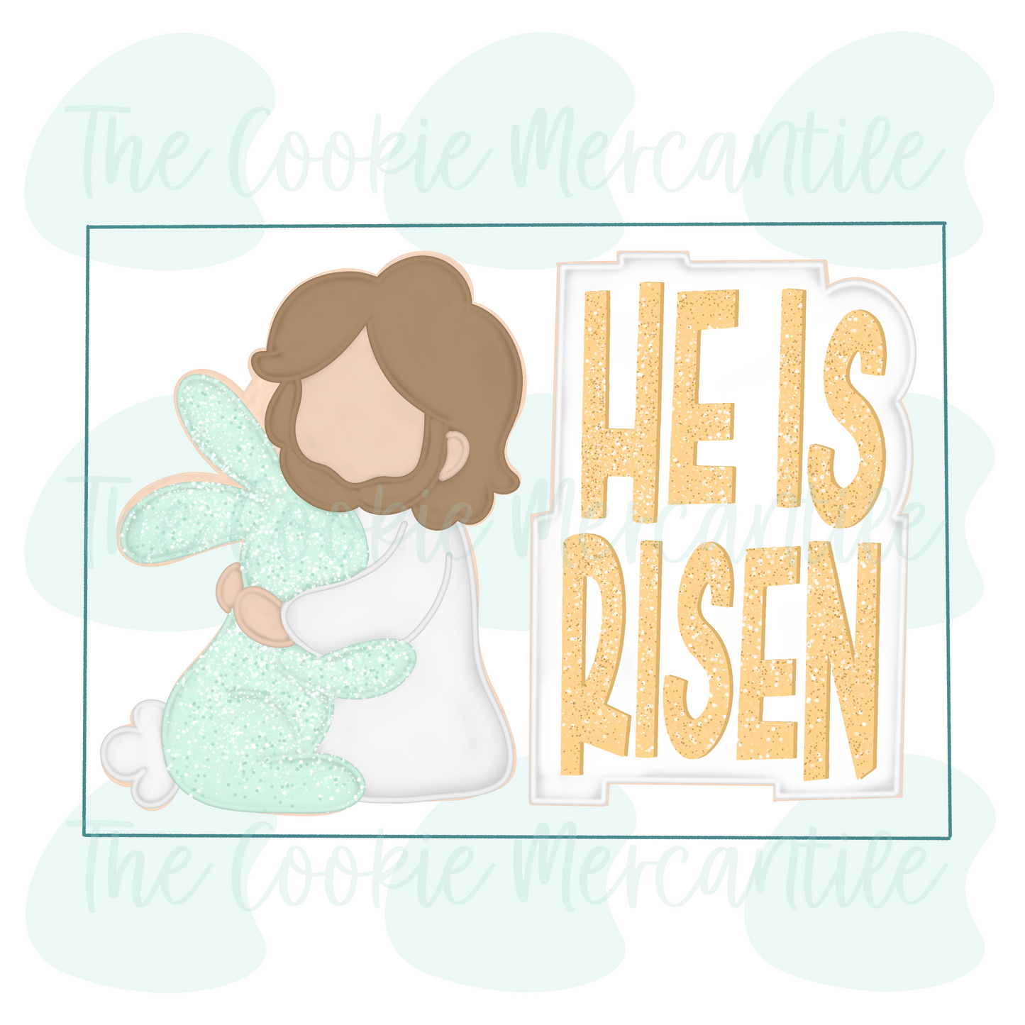 He is Risen  2 Piece Set - Cookie Cutter