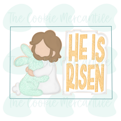 He is Risen  2 Piece Set - Cookie Cutter