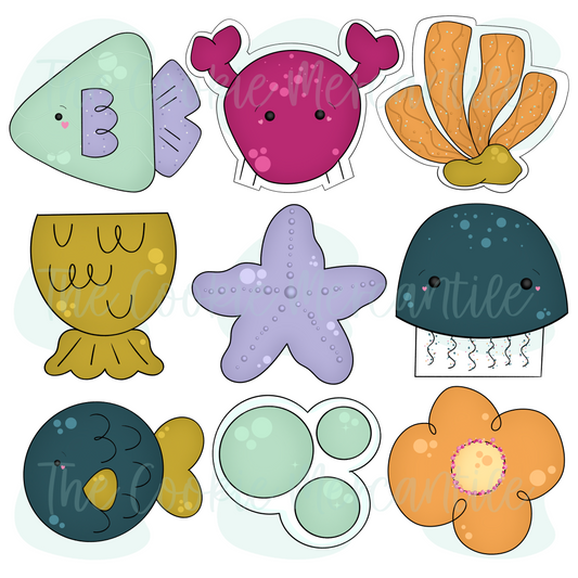 Modern Mermaid Set - Cookie Cutters