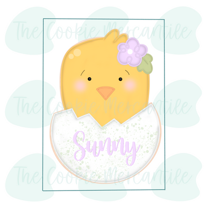 Girl Chick 2 Piece Set - Cookie Cutter