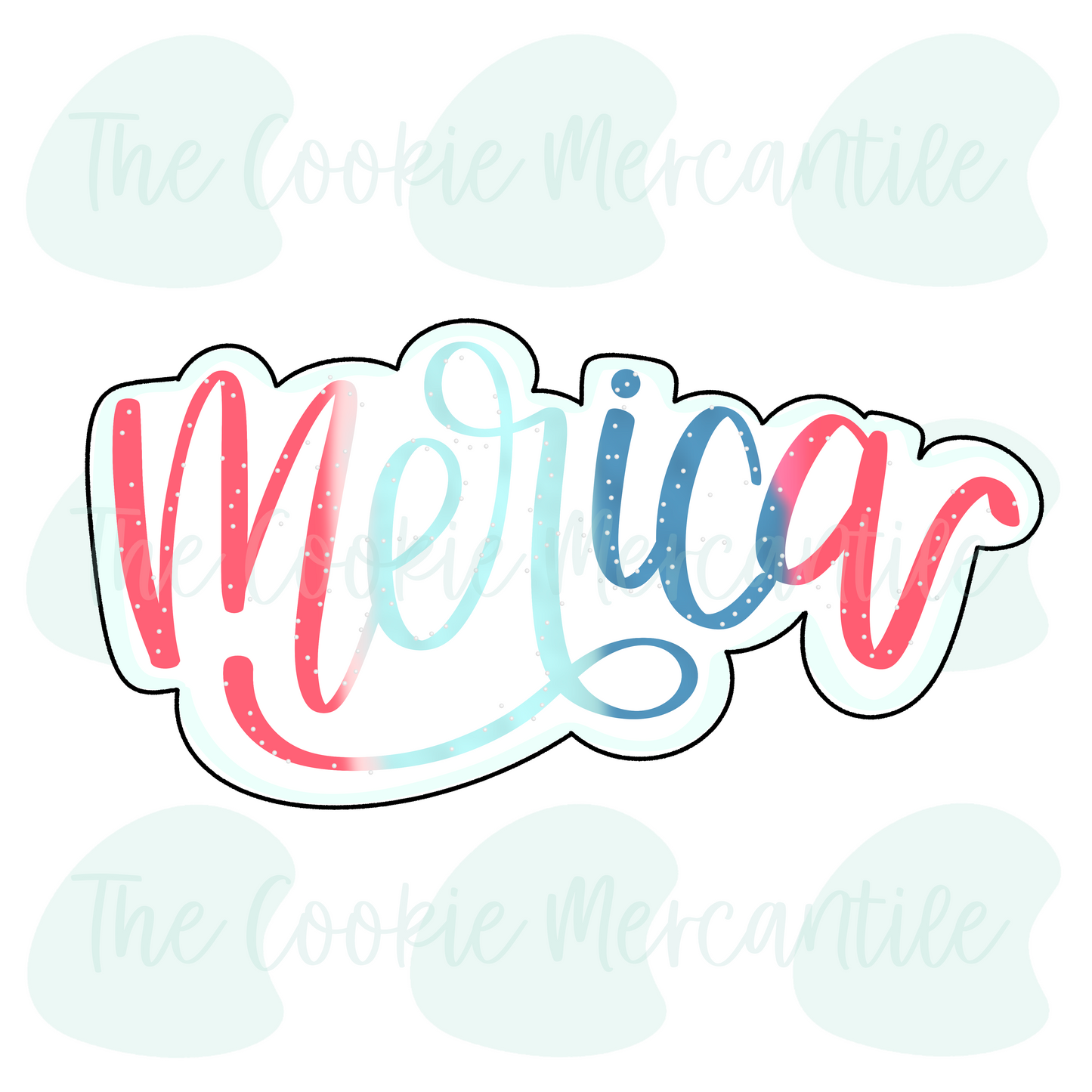 Merica Plaque  - Cookie Cutter